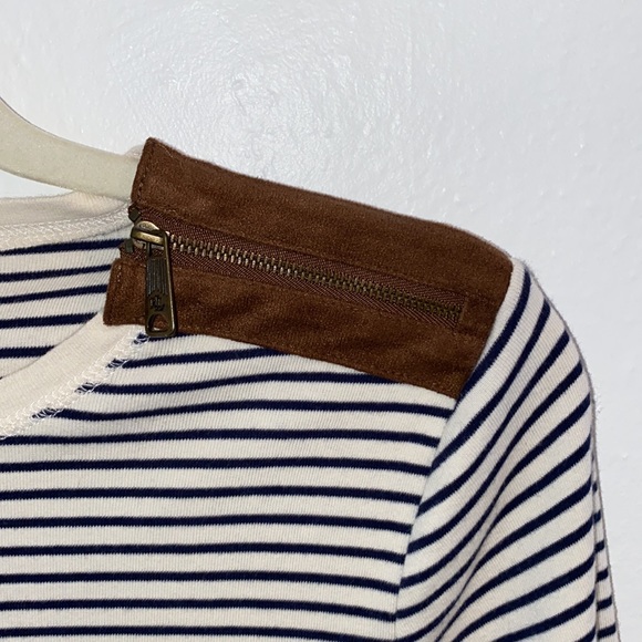 Lauren Ralph Lauren Long Sleeve Faux Suede Elbow Patches and Neck… - Picture 3 of 7